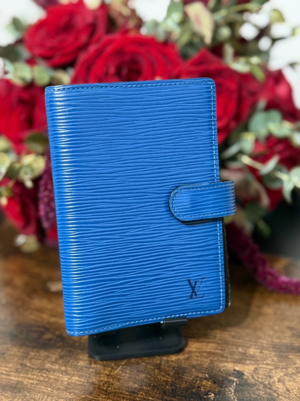 Louis Vuitton Blue Epi Leather Agenda PM